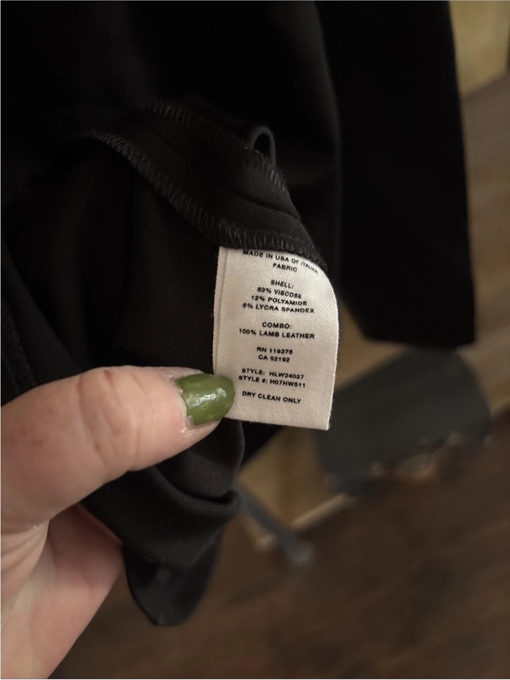 Helmut Lang Bondage Leather neck long sleeve top, retail price :$295 - Picture 6 of 7